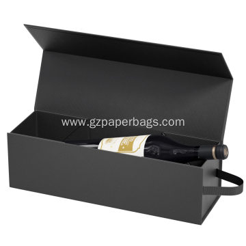 Folding Cardboard Wine Bottle Gift Boxes